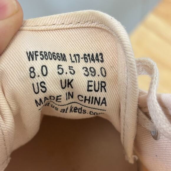 Keds‎ Womens Preppy Comfy Canvas Platform Sneakers Size 8 Casual Carefree Indie - Picture 6 of 8